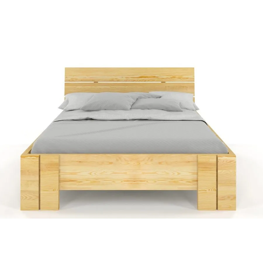 Lit coffre en bois finition noyer haut de gamme collection MODENA