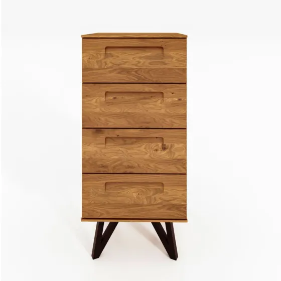 Commode en chêne 4 tiroirs collection Vigo