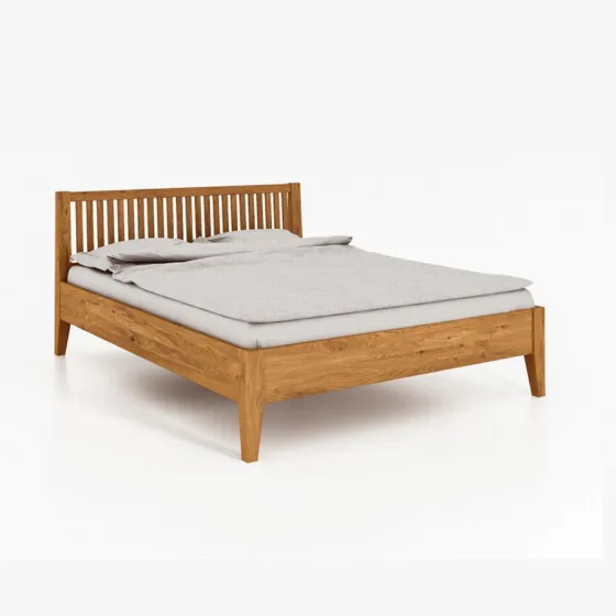 Lit bois chêne massif  140, 160,180 style contemporain EVORA