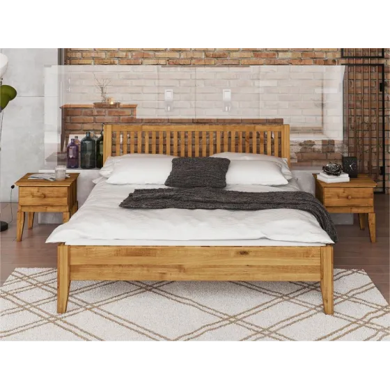 Lit bois 140x190 collection Evora