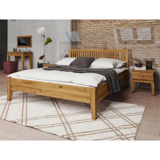 Lit bois 160x200 collection Evora