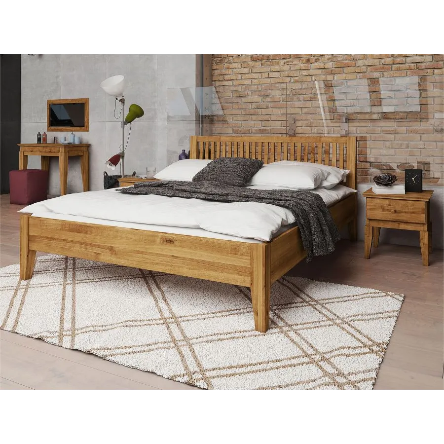 Lit bois 160x200 collection Evora