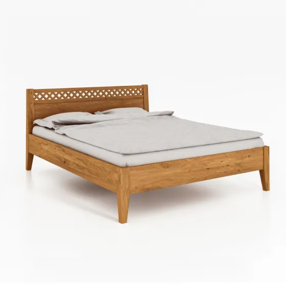Lit en bois massif naturel collection Evora