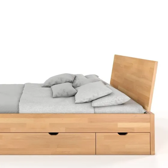 Lit en bois fonctionnel avec 4 tiroirs collection NOVA