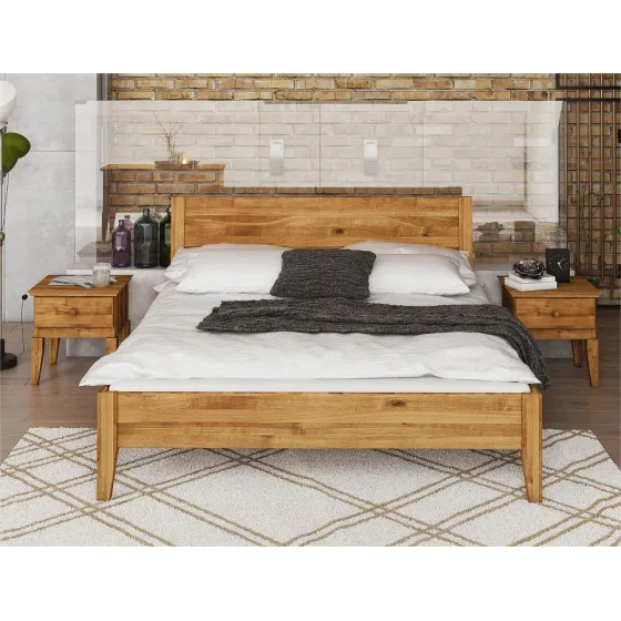 Chevet chêne massif pour chambre collection Evora