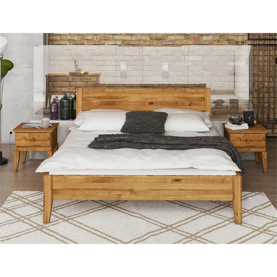 Chevet chêne massif pour chambre collection Evora