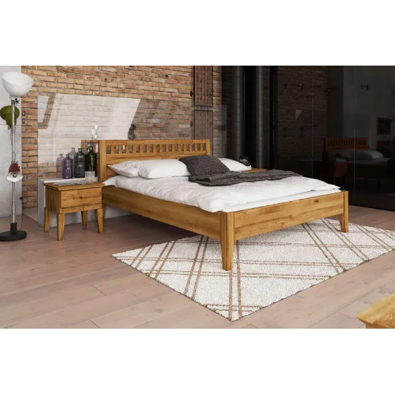 Chevet chêne massif chambre adulte collection Evora