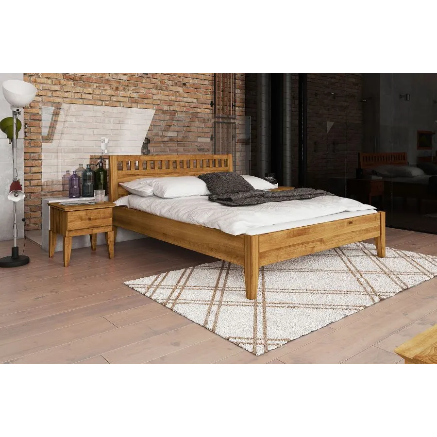 Chevet chêne massif chambre adulte collection Evora