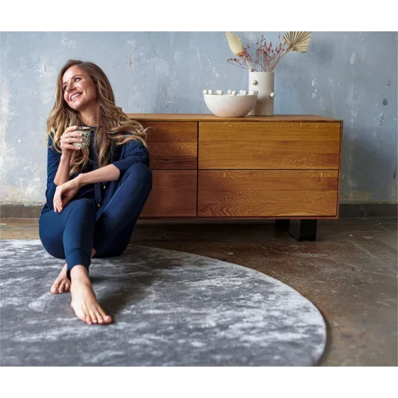 Commode en bois pieds et métal noir collection Styl