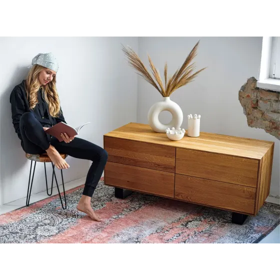 Commode en bois pieds et métal collection Styl