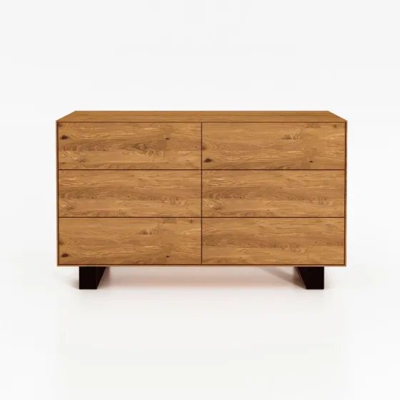 Commode bois métal 6 tiroirs collection Styl