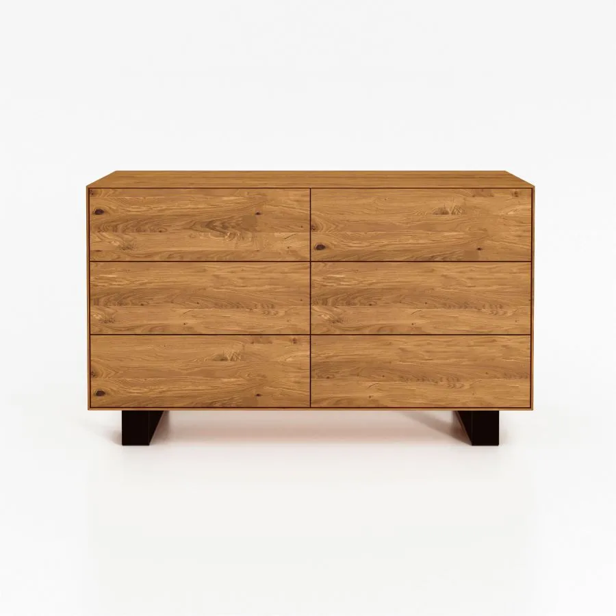Commode bois métal 6 tiroirs collection Styl