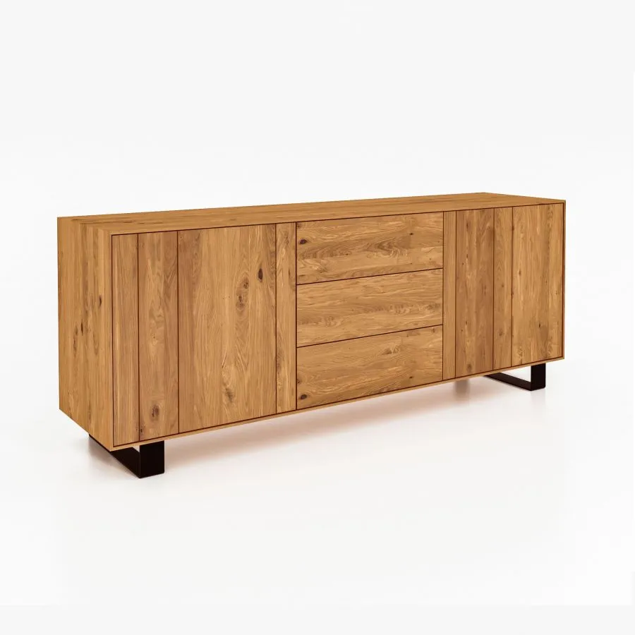Buffet métal noir et bois collection STYL