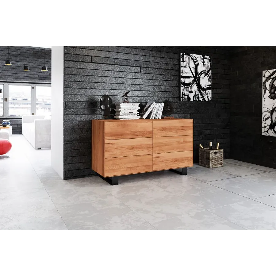 Commode bois et métal noir collection Styl