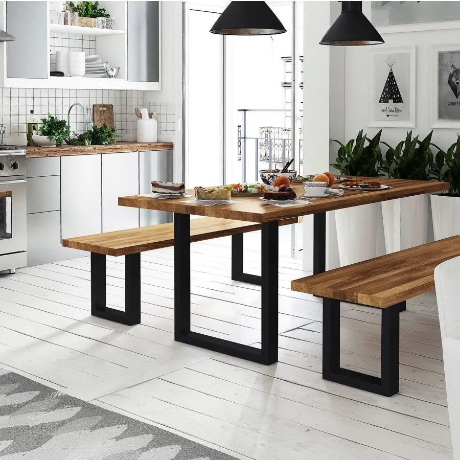 Table bois industriel salle a manger collection Styl