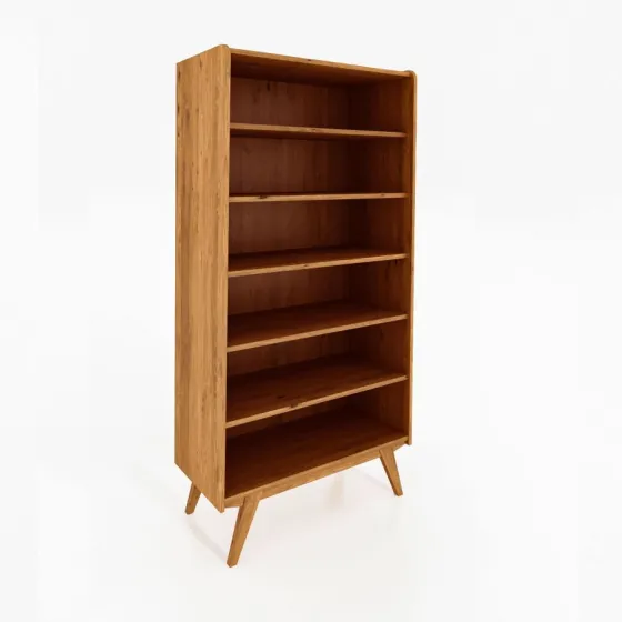 Bibliothèque salon bois massif  collection VINTAGE