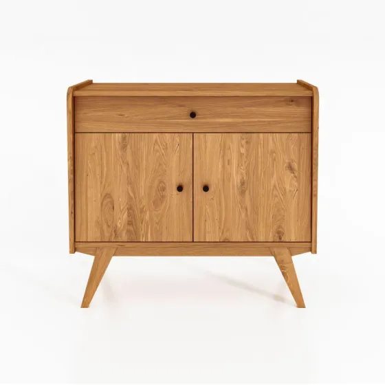 Commode bois 1 tiroir 2 portes collection VINTAGE