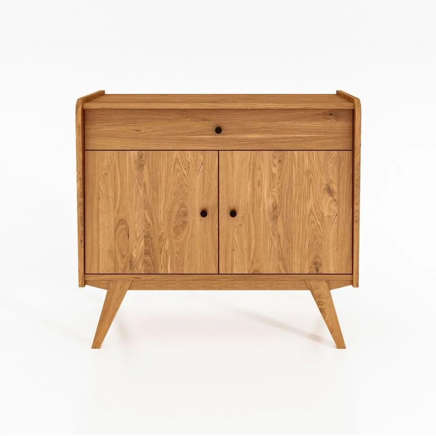 Commode bois 1 tiroir 2 portes collection VINTAGE