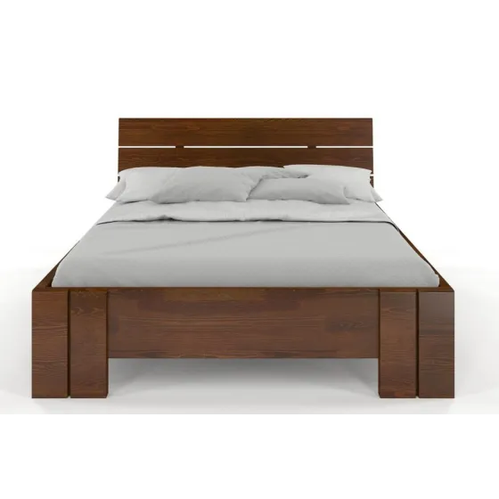 lit en pin 140x190 finition noyer collection MODENA