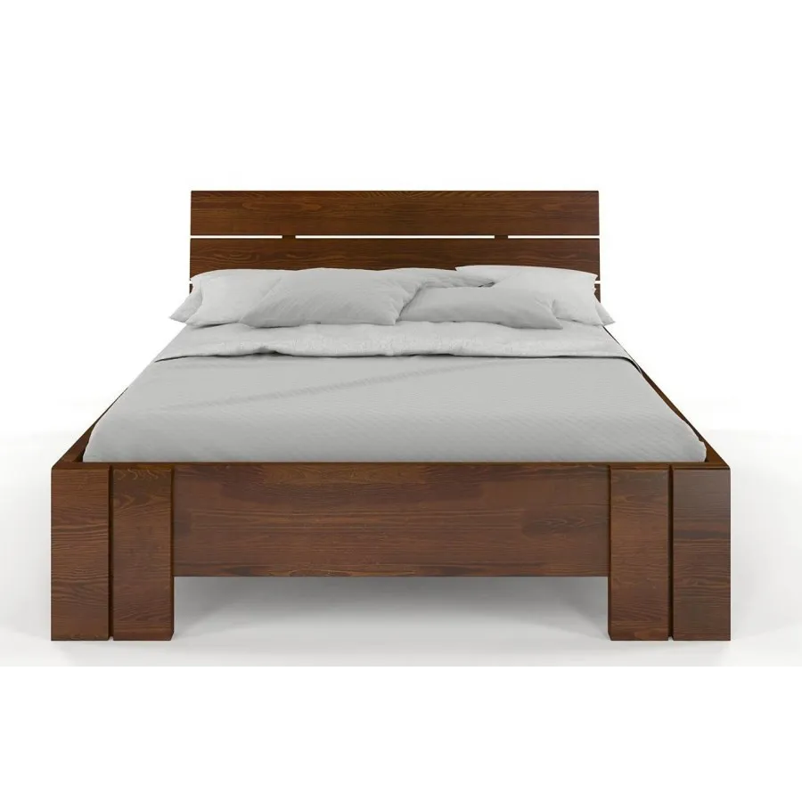 lit en pin 140x190 finition noyer collection MODENA