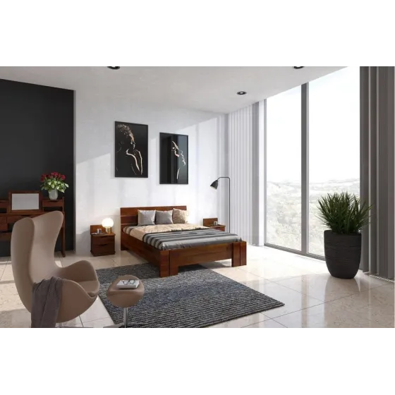 lit en pin 160x200 chambre adulte collection MODENA