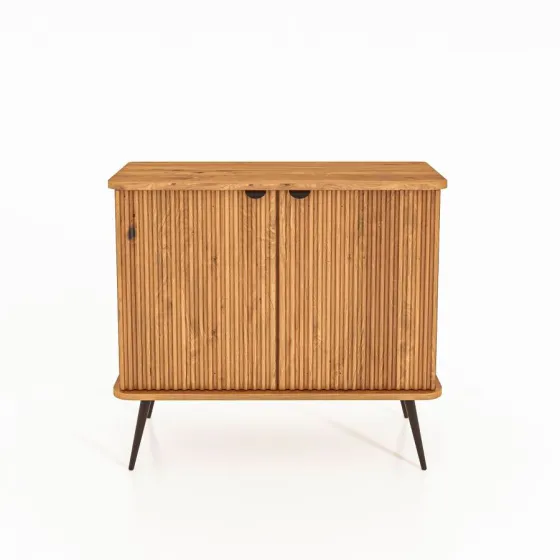 Commode bois et métal 2 portes collection Linéa