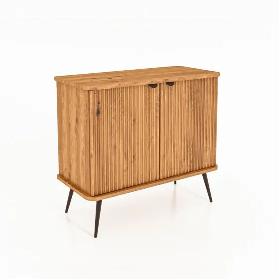 Commode bois et métal noir collection Linéa