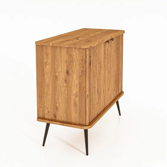 Commode en chêne et métal collection Linéa