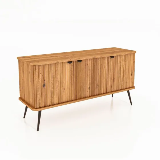 Buffet bas en bois massif collection Linéa