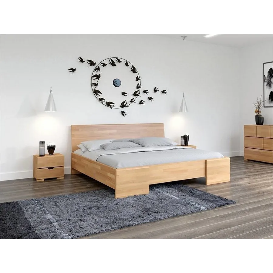Lit adulte en bois 160x200 collection NOVA