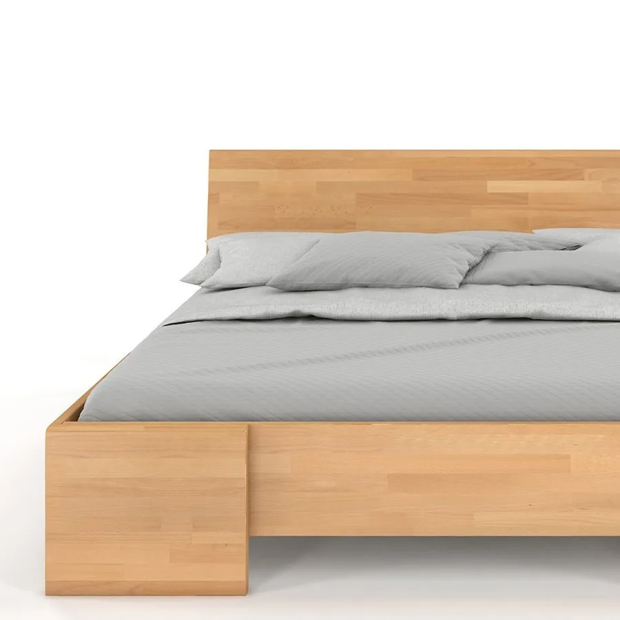 Lit en bois massif naturel haut de gamme collection NOVA