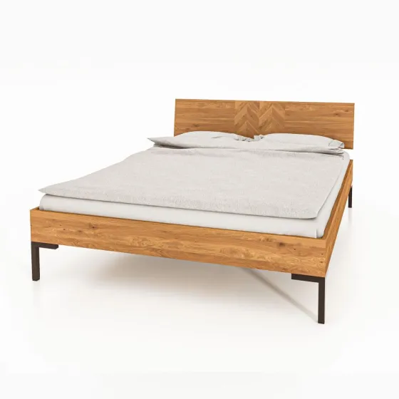 Lit en bois massif naturel collection Harmony