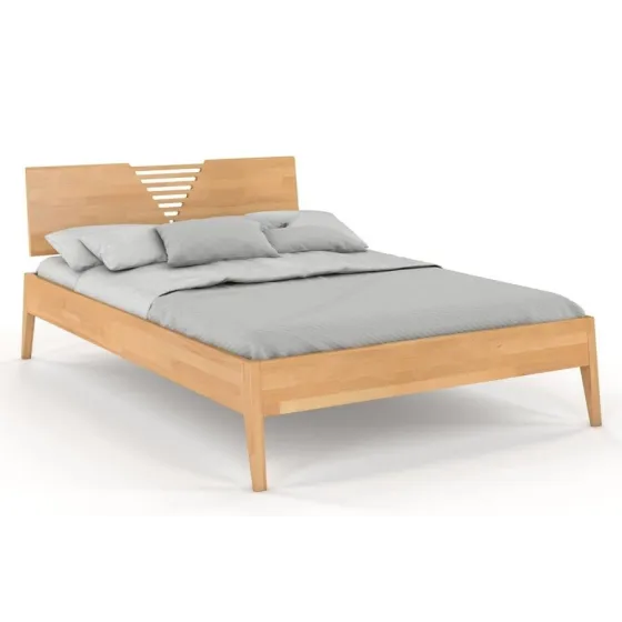Lits bois massif finition naturel collection LINATE