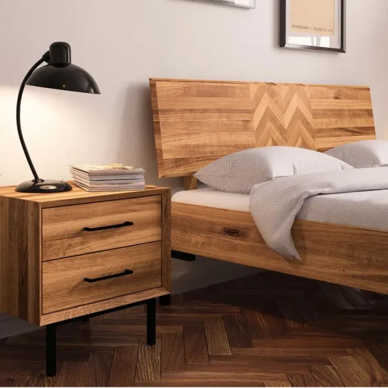 Lit 100%  bois naturel collection Harmony