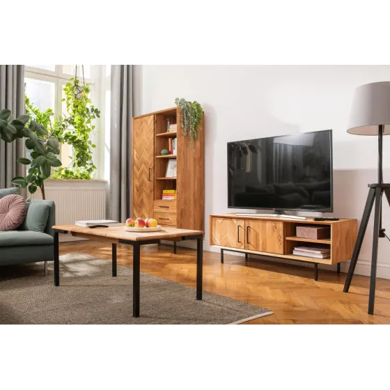 Meuble TV bois moderne pour salon collection Harmony