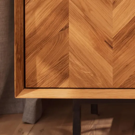 Meuble TV chêne naturel collection Harmony