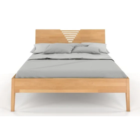 Lits bois massif finition naturel 140x190 collection  LINATE