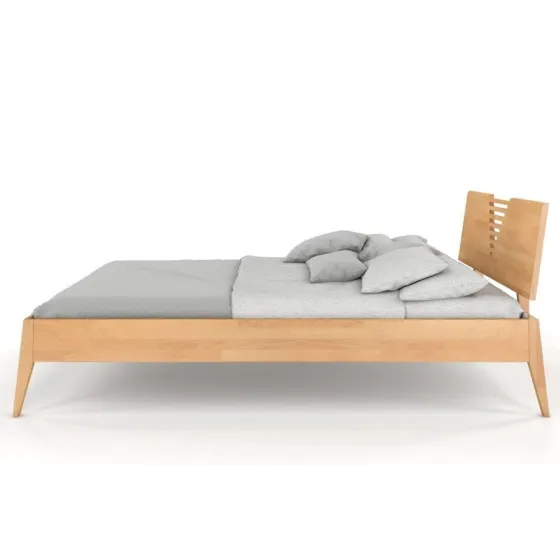 Lits bois massif finition naturel 140x190  collection LINATE