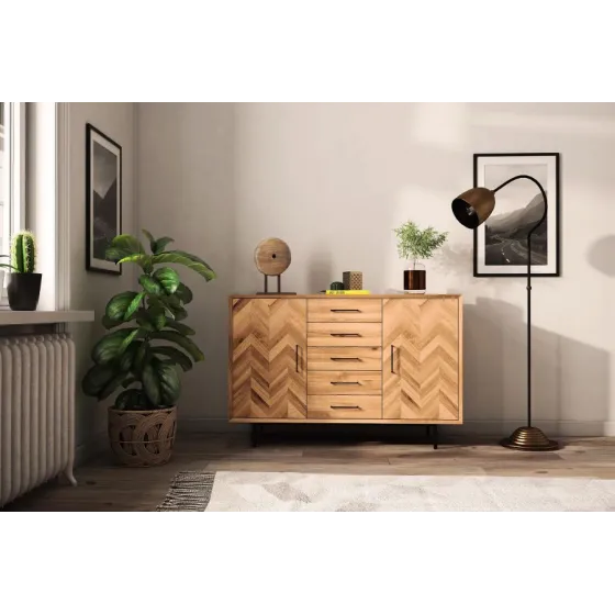 Buffet haut chêne pour salon collection Harmony