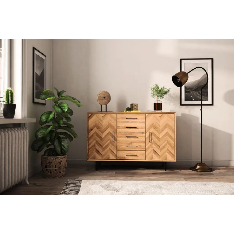 Buffet haut chêne pour salon collection Harmony