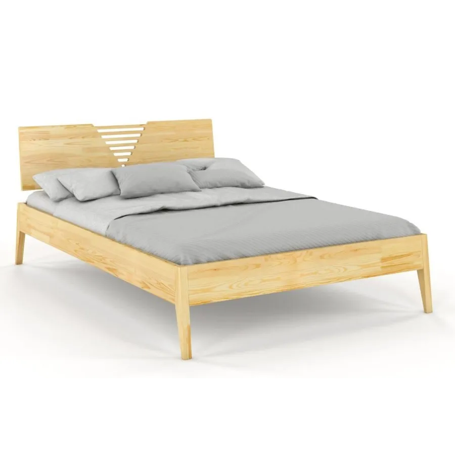 Lit en bois pin massif 160x200 collection LINATE