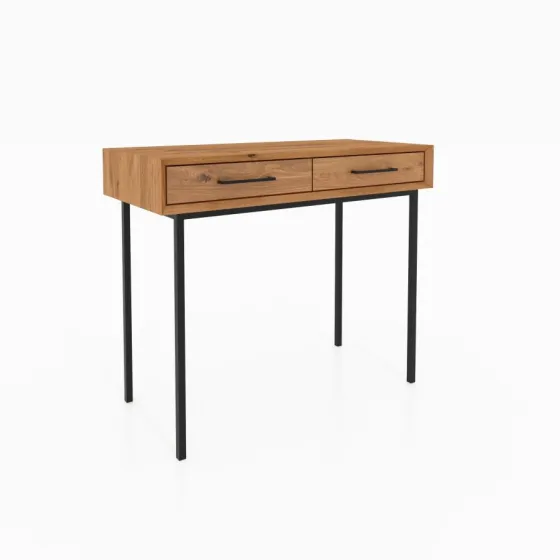 Coiffeuse bois style industriel chambre adulte collection Harmony