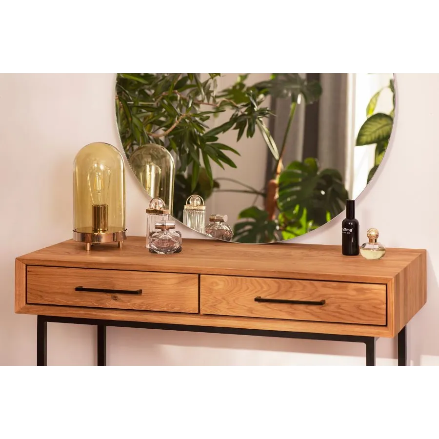 Coiffeuse chêne massif chambre adulte collection Harmony