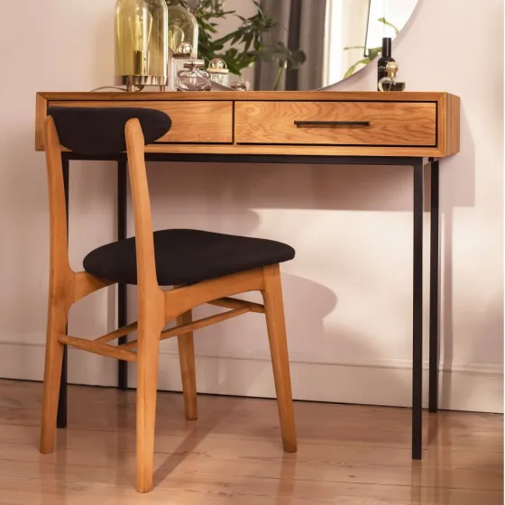 Coiffeuse en bois massif chambre adulte collection Harmony