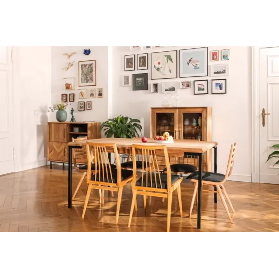 Table en bois massif 6 places collection Harmony
