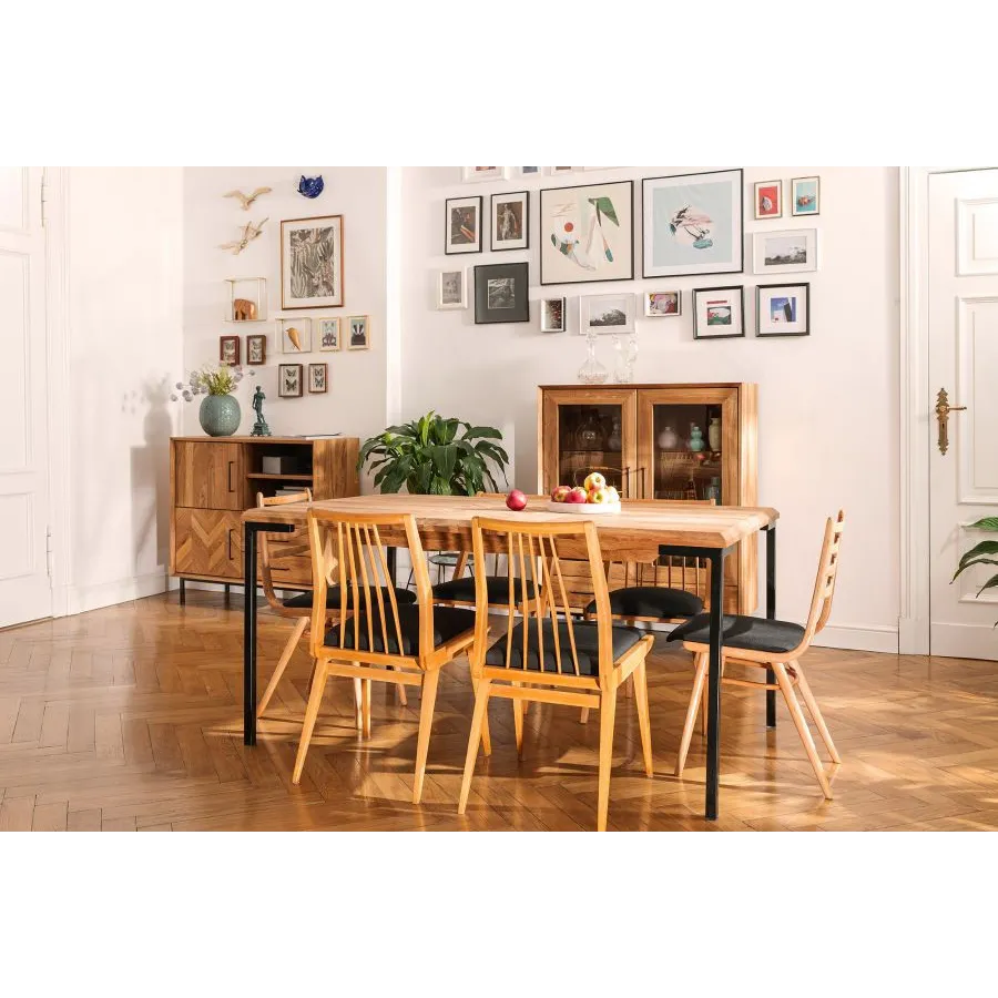 Table en bois massif 6 places collection Harmony