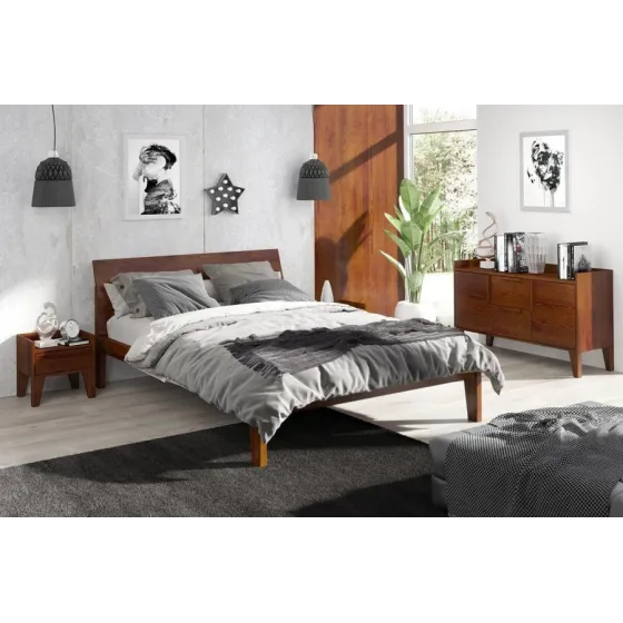 Lit en pin massif chambre adulte collection AGA