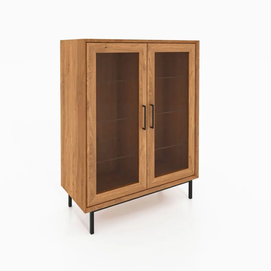Vitrine bois et verre 2 portes  collection Harmony