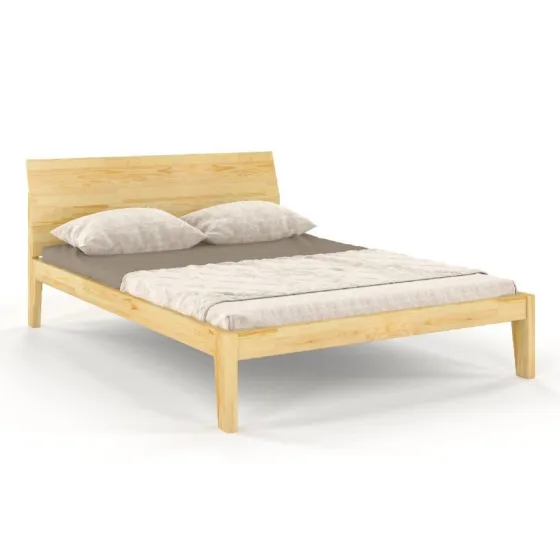 Lit en pin massif 2 personnes finition naturel collection AGA