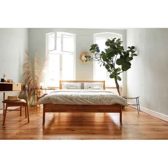 Lit bois massif chambre adulte collection Nola